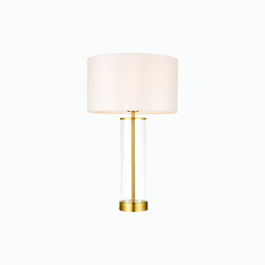 Agatha Gold Table Lamp with Silk Shade