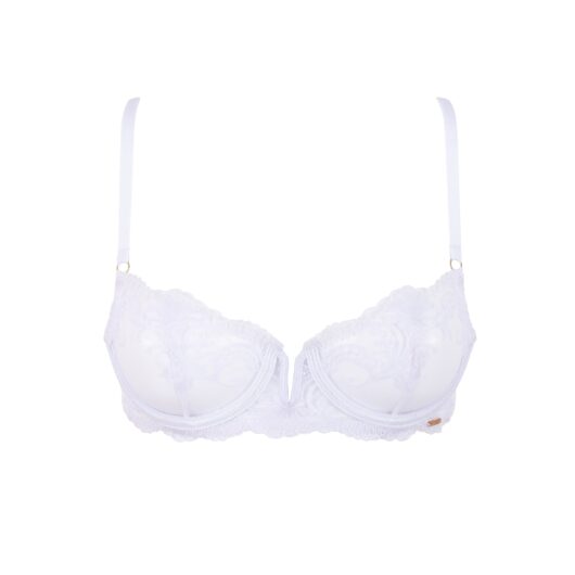Bluebella Marseille Embroidered Sheer Bra White - 30A