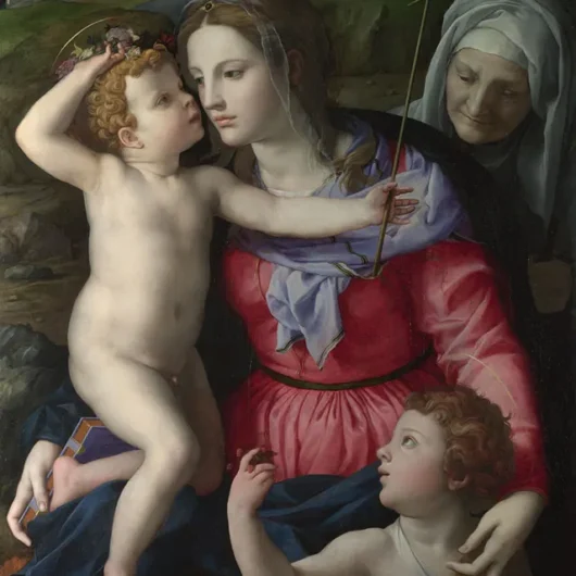Bronzino, The Madonna and Child with Saint John the Baptist and Saint Elizabeth Print