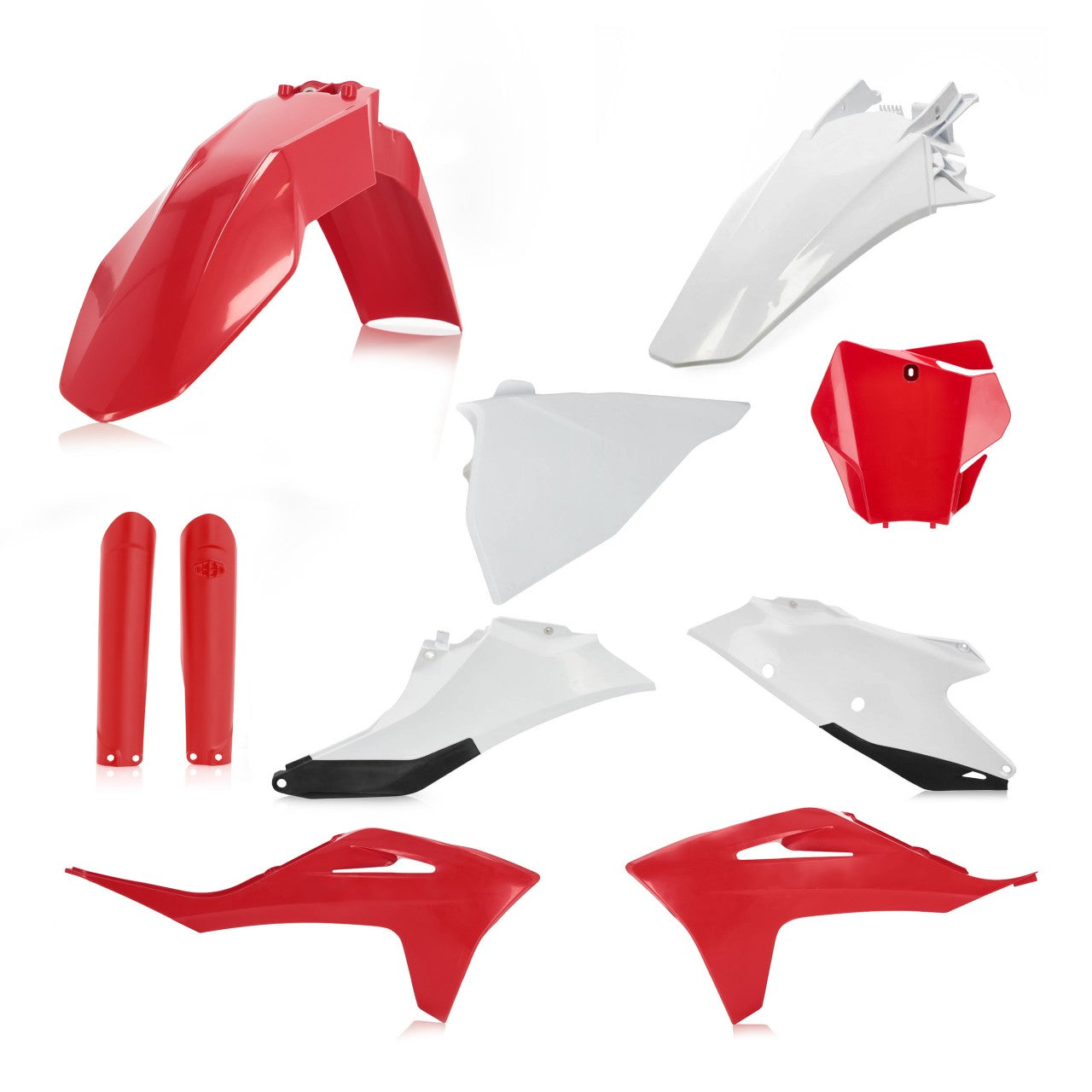 Acerbis Full Plastics Kit - Gas Gas EX 250/350/450F & EX300 & MX125 2021-2023 - Red/ White