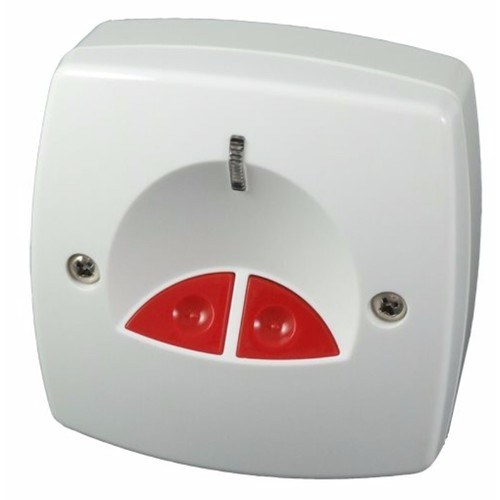 CQR Panic Button & Key Personal Attack Hold-Up Device White Finish - Electronic Double Panic Button