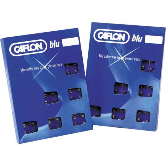 Caflon Regular Metal April Piercing Stud 12 pair pack in White