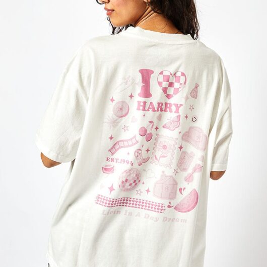 I Heart Harry T-Shirt in White, M