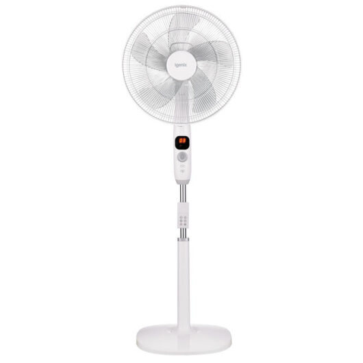 Igenix DF1670 16" Digital DC Motor Pedestal Fan White (230V)