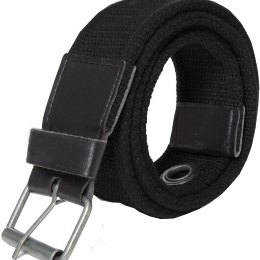 Kruze | Mens Canvas Belt - Black / S