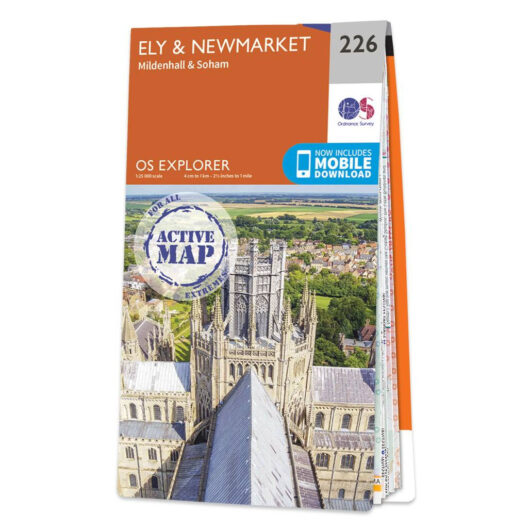 Ordnance Survey OS Map of Ely & Newmarket: Explorer 226 - Weatherproof