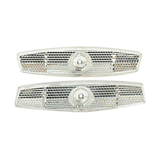 Oxford RE833B Spoke Reflectors White - Pair