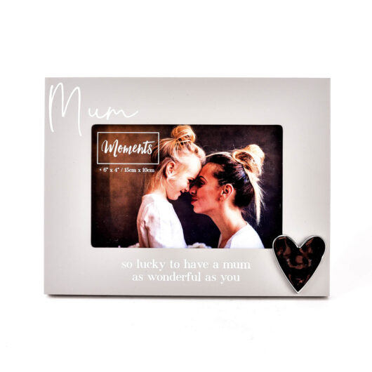 Photo Frame With Heart 6 X 4 Mum
