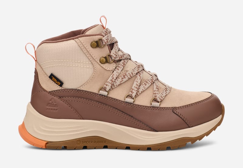 Women's TEVA Auroris Boots in Feather Grey/Acorn, Size 4